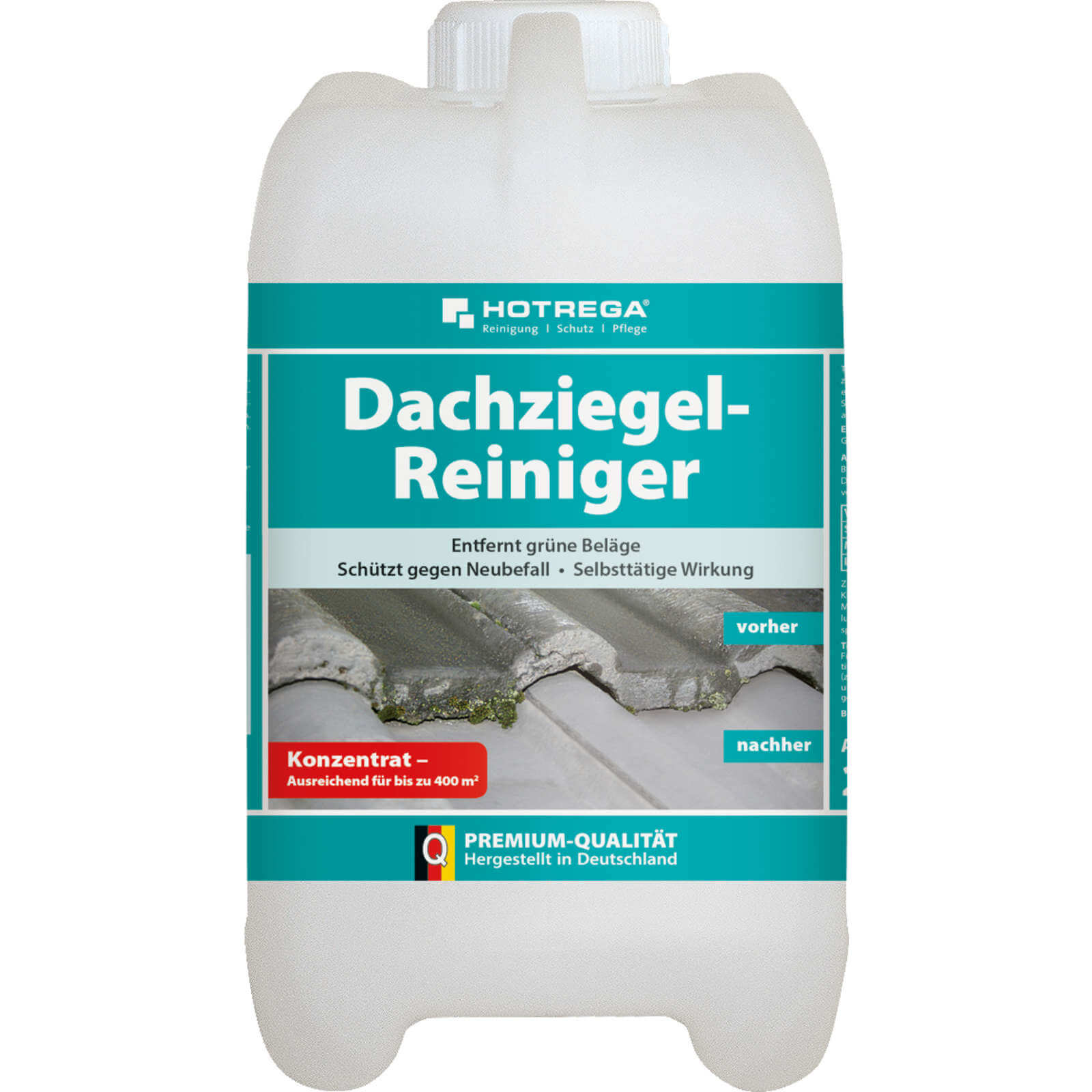 HOTREGA Dachziegel Reiniger Grünbelagentferner Steinreiniger Dachreiniger 2L von HOTREGA