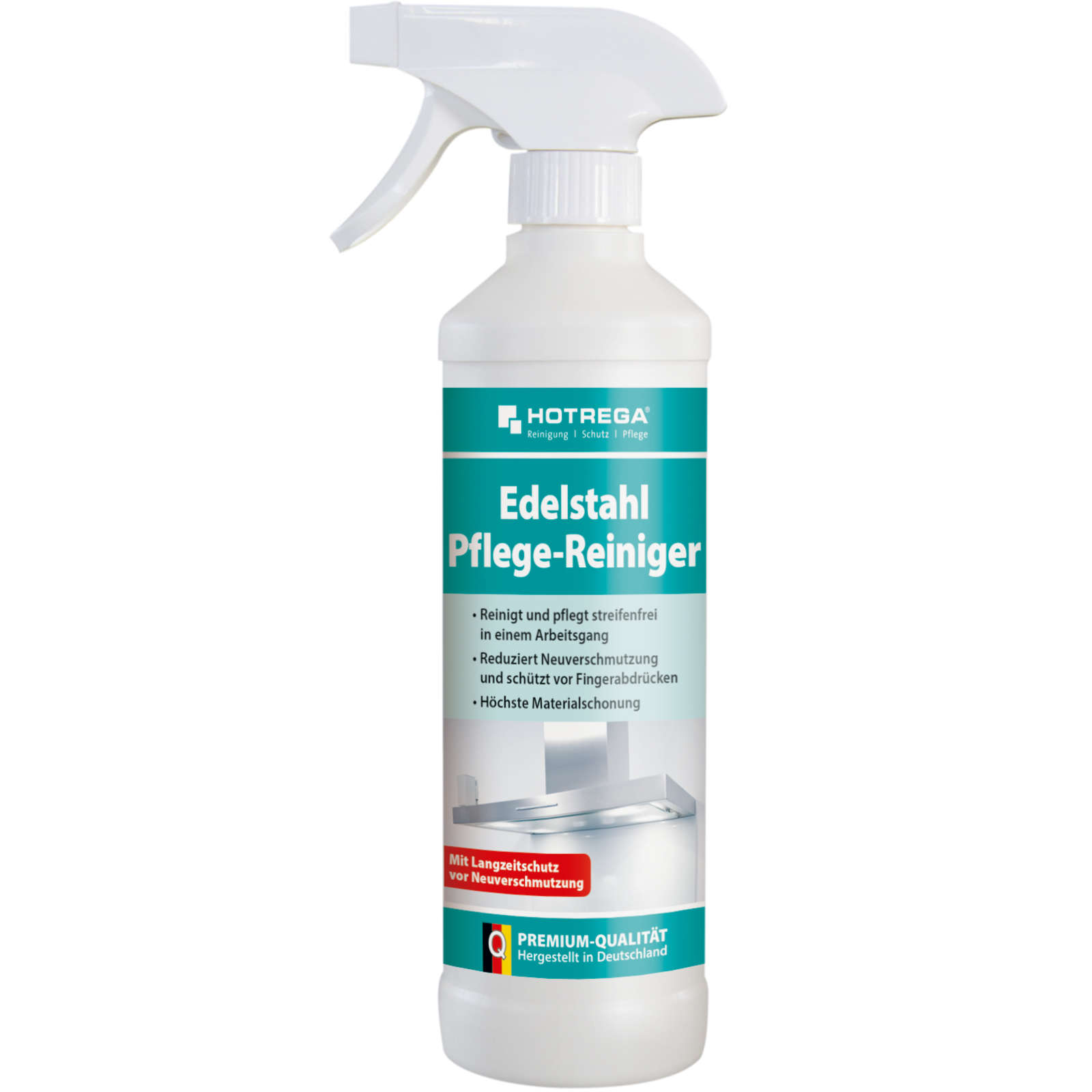 HOTREGA Edelstahl Pflegereiniger Edelstahlreiniger Alureiniger Chrompflege 500ml von HOTREGA