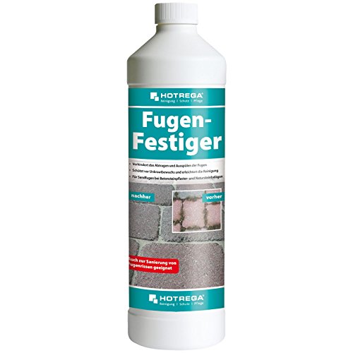 HOTREGA Fugen Festiger, für Sandfugen geeignet, Schutz vor Unkrautbewuchs, elastisch (1 Liter) HOTREGA Fugen Festiger, für Sandfugen geeignet, Schutz vor Unkrautbewuchs, elastisch (1 Liter) von HOTREGA