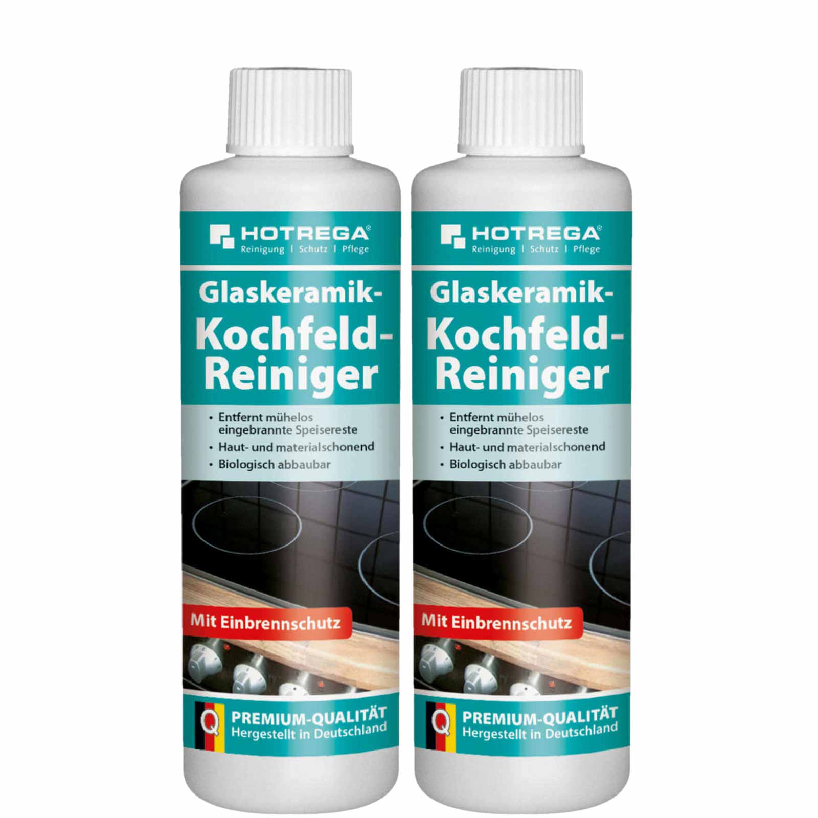 HOTREGA Glaskeramik Kochfeld Reiniger Glaskeramikreiniger Herdreiniger 250ml Menge:2 von HOTREGA