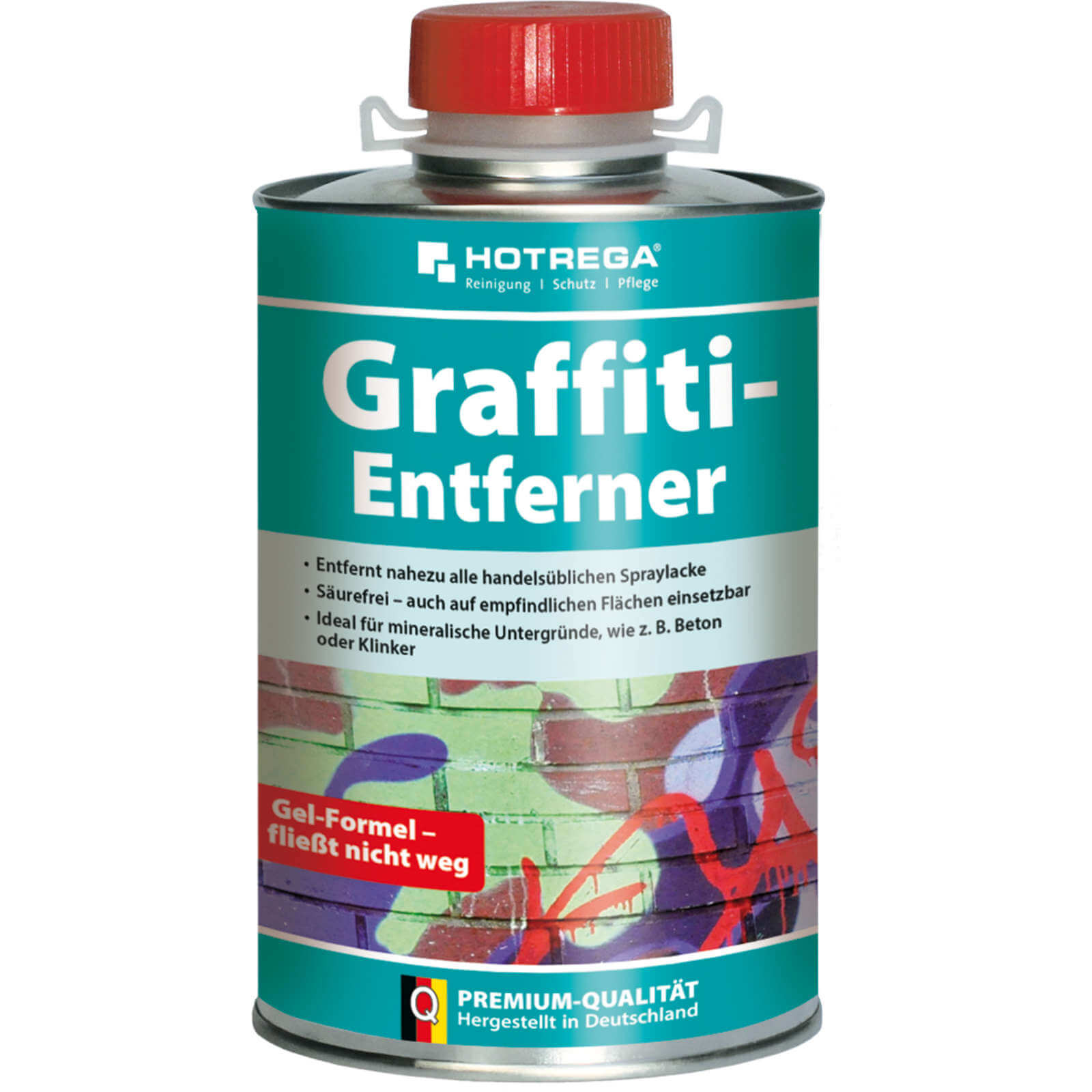 HOTREGA Graffiti Entferner Steinreiniger Harzlöser Farblöser 1L Gel mit Pinsel von HOTREGA