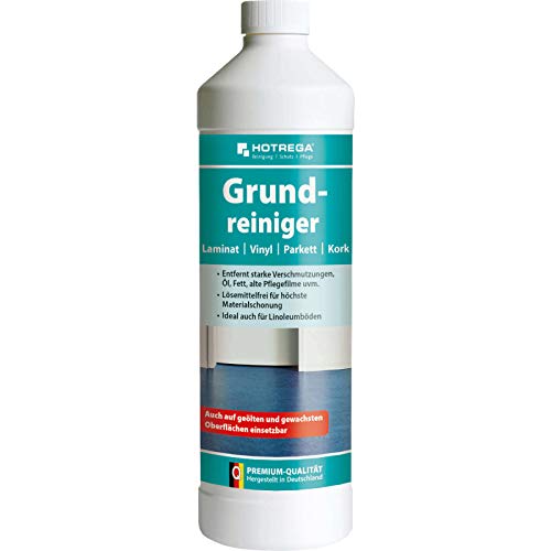 HOTREGA Grundreiniger Laminat, Vinyl, Parkett, Kork - Intensiv-Reiniger Bodenreiniger 1 Liter HOTREGA Grundreiniger Laminat, Vinyl, Parkett, Kork - Intensiv-Reiniger Bodenreiniger 1 Liter von HOTREGA