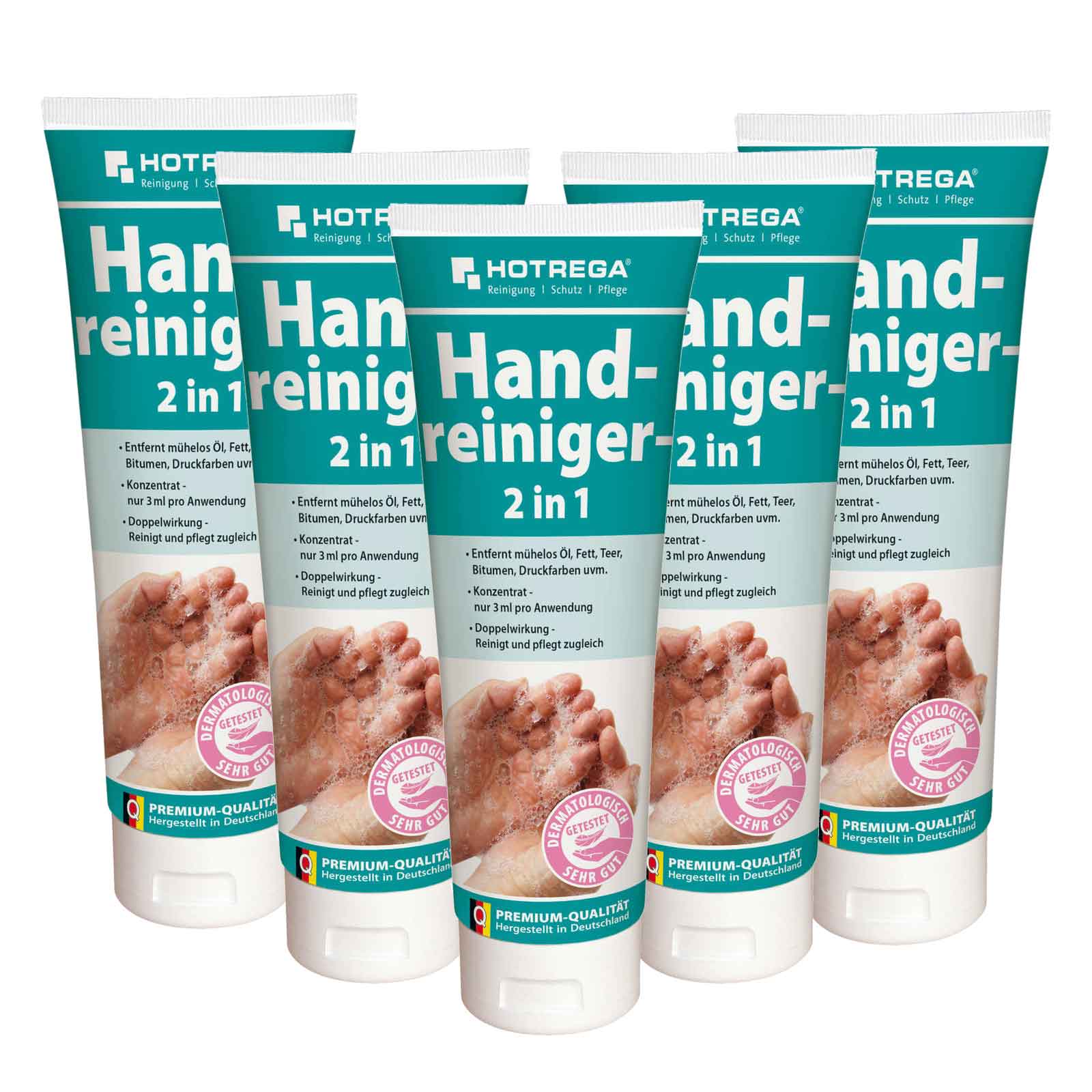 HOTREGA Handreiniger Handwaschpaste Waschpaste Hautpflege Handpflege 250ml Menge:5 von HOTREGA