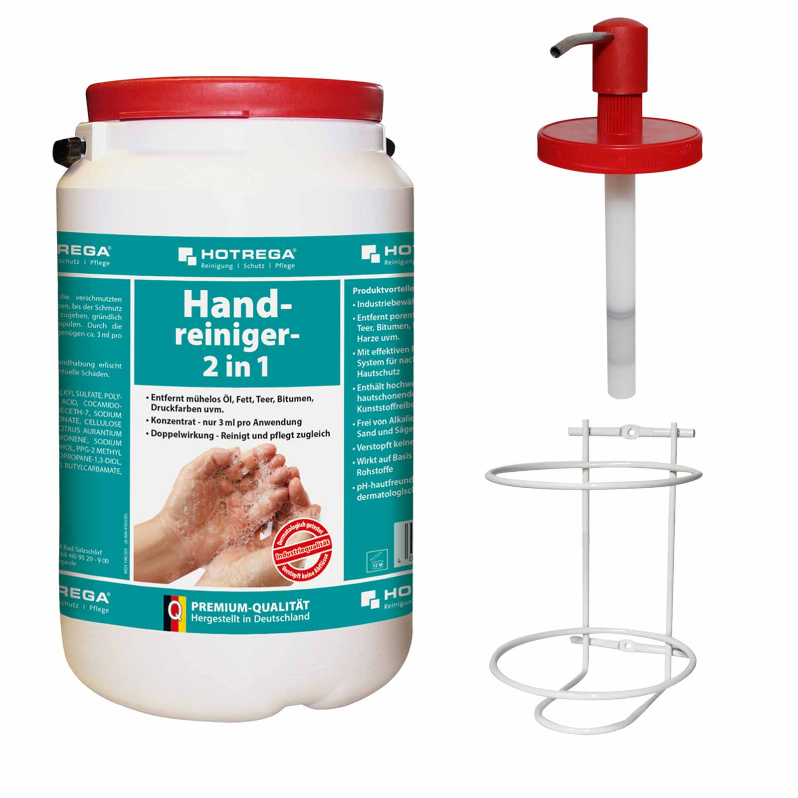 HOTREGA Handreiniger Hautreiniger Handpflege Hautpflege 2in1 3L mit Dosiersystem von HOTREGA