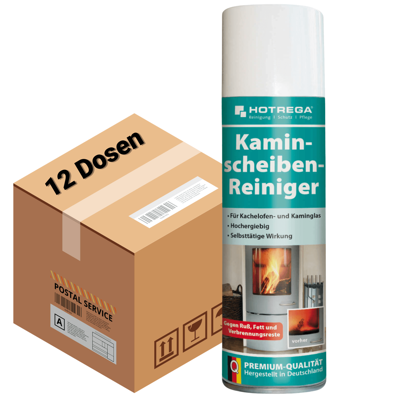 HOTREGA Kaminscheibenreiniger & Ofenglasreiniger Variante:2 Kartons - 3.6 L von HOTREGA