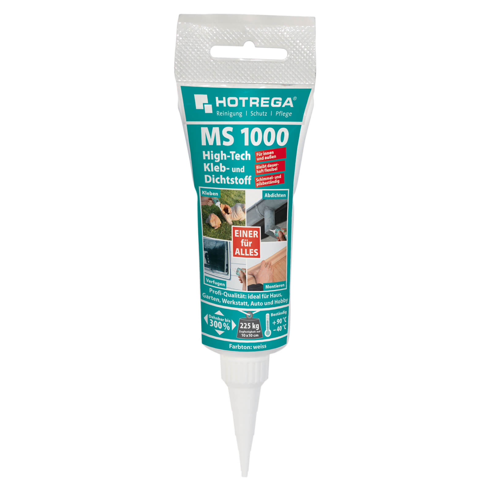 HOTREGA MS 1000 High Tech Kleb und Dichtstoff Verfugungsmasse 80ml Tube weiß von HOTREGA