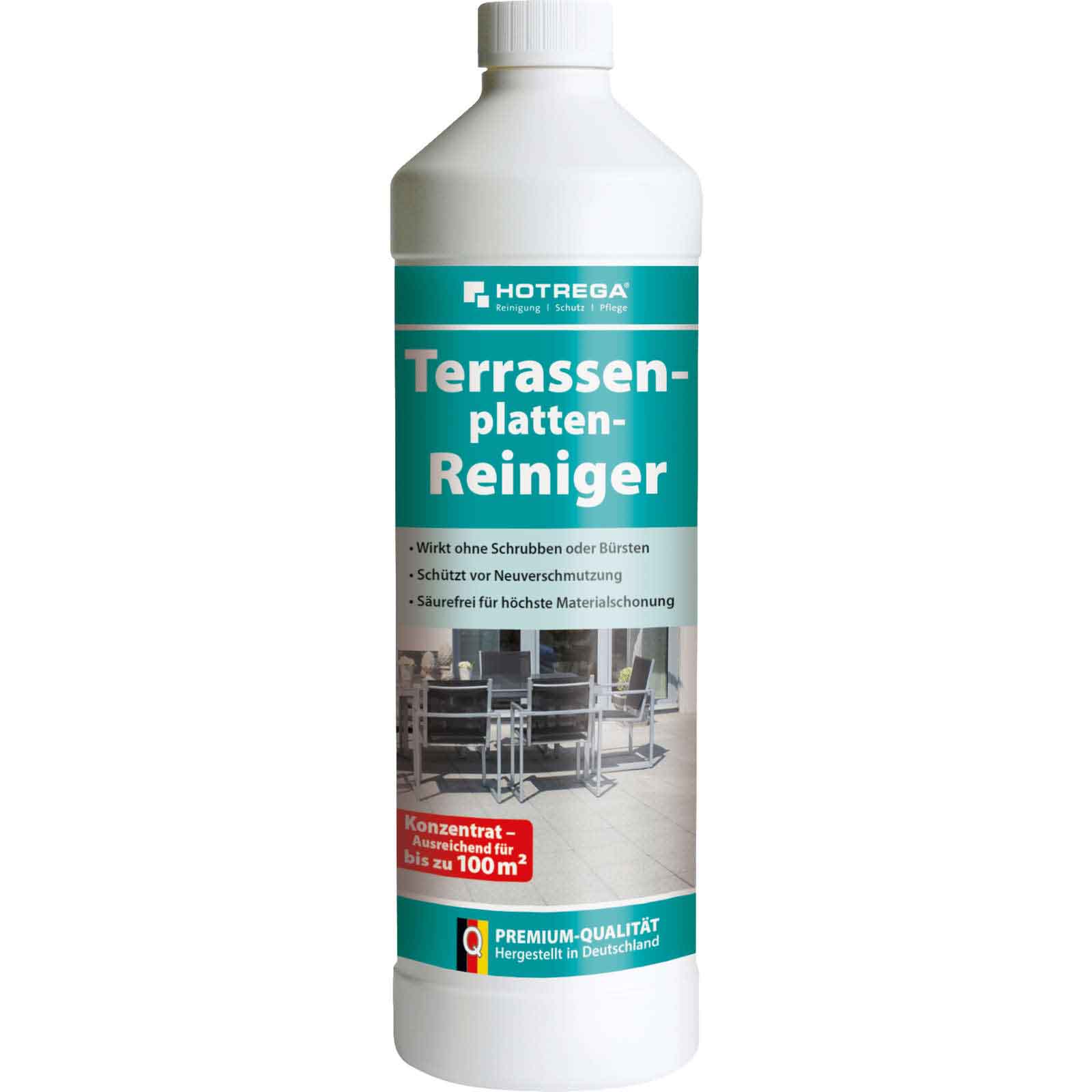 HOTREGA Terrassenplatten Reiniger Terrasse Balkon Treppe reinigen 1L Konzentrat von HOTREGA