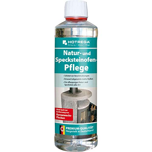 HOTREGA Natur und Specksteinofen Pflege 500ml - Speckstein Schutz + Pflegemittel von HOTREGA