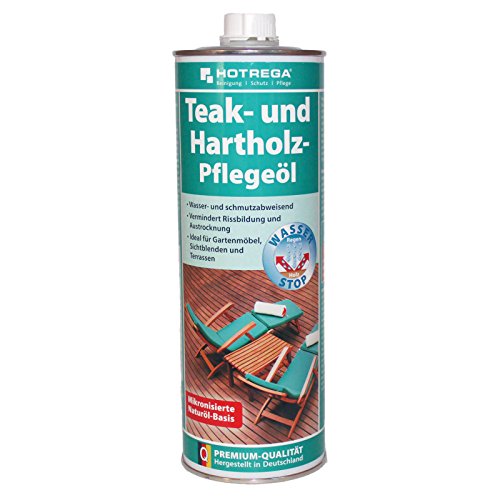 HOTREGA Hart und Teakholz Pflegeöl 1L von HOTREGA