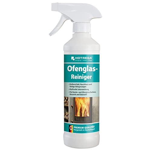 HOTREGA Ofenglas-Reiniger 500 ml, Kaminscheibenreiniger, Kaminreiniger, Glasreiniger von HOTREGA