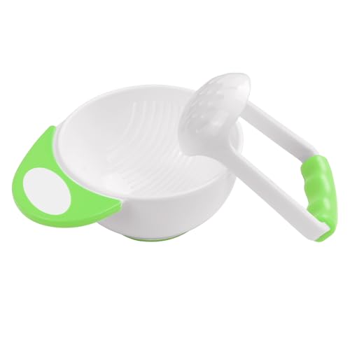 HOTUT Babynahrung Masher, 2 in 1 Baby Schüsseln, Babynahrungszubereite Schüsseln zum Pürieren von Gemüse oder Obst für Baby, Kleinkinder-Grün HOTUT Babynahrung Masher, 2 in 1 Baby Schüsseln, Babynahrungszubereite Schüsseln zum Pürieren von Gemüse oder Obst für Baby, Kleinkinder-Grün von HOTUT