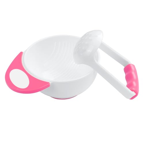 HOTUT Babynahrung Masher, 2 in 1 Baby Schüsseln, Babynahrungszubereite Schüsseln zum Pürieren von Gemüse oder Obst für Baby, Kleinkinder-Rosa HOTUT Babynahrung Masher, 2 in 1 Baby Schüsseln, Babynahrungszubereite Schüsseln zum Pürieren von Gemüse oder Obst für Baby, Kleinkinder-Rosa von HOTUT