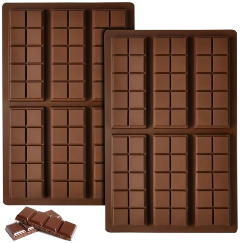 HOTUT Schokoladenform Silikon,2 Stück Tief Schokoladentafel Form, Schokoladen Form Silikonform Schokolades für 60 Tafeln Schokolade,Extra Tief Schokolade Form für Schokolade Praline Süßigkeiten HOTUT Schokoladenform Silikon,2 Stück Tief Schokoladentafel Form, Schokoladen Form Silikonform Schokolades für 60 Tafeln Schokolade,Extra Tief Schokolade Form für Schokolade Praline Süßigkeiten von HOTUT