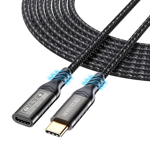 HOTUTUKI 20Gbps USB c verlängerung 3m, USBC 3.2 Gen2 Typ-c Stecker zu Buchse Extender Kabel Ultra HD 4K@60Hz 240W Laden 20Gbps Datenübertragung mit externer SSD eGPU HOTUTUKI 20Gbps USB c verlängerung 3m, USBC 3.2 Gen2 Typ-c Stecker zu Buchse Extender Kabel Ultra HD 4K@60Hz 240W Laden 20Gbps Datenübertragung mit externer SSD eGPU von HOTUTUKI
