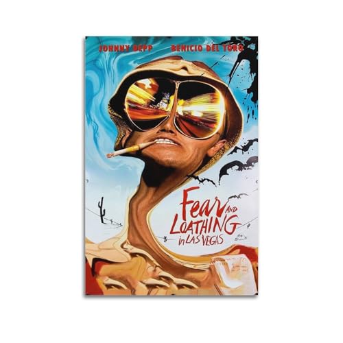 Fear and Loathing In Las Vegas Serie Bild Retro-Poster Schlafzimmer Dekor Kunstdruck auf Leinwand Classic Movie Painting Poster Wall Art Canvas Artwork Wandbilder 20x30inch(50x75cm) Unframe-style von HOTV