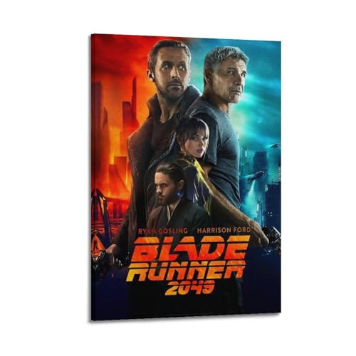 HOTV Blade Runner 2049 Leinwandbild Foto Auf Leinwand Wanddeko Künstler Leinwandbilder Wandbilder Leinwand Bilder Wandkunst Fotogeschenk Schlafzimmer Wand Deko 12x18inch(30x45cm) Frame-style von HOTV