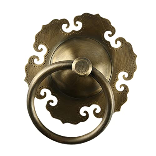 HOUDERCO 1 Stück Vintage Messing Türgriff Antike Türzieh Ring Vollmessing Retro Design für Schiebetüren für Garagen und Scheunen Rustikaler Stil für Möbel und Türen HOUDERCO 1 Stück Vintage Messing Türgriff Antike Türzieh Ring Vollmessing Retro Design für Schiebetüren für Garagen und Scheunen Rustikaler Stil für Möbel und Türen von HOUDERCO