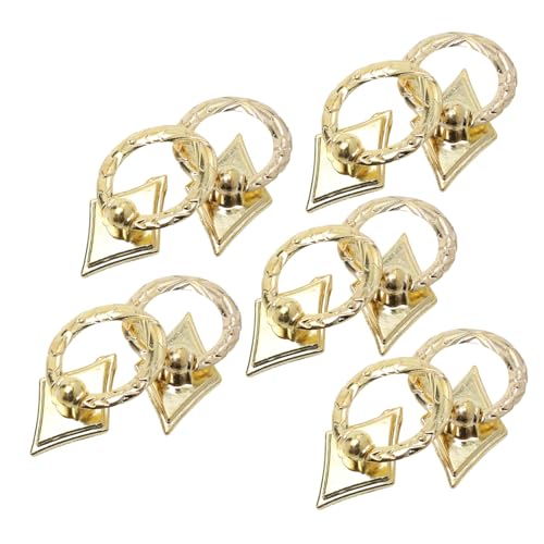 HOUDERCO 10 Stück Teiliges Elegante Schrankgriffe aus Langlebigem Material Einzelnes Loch Design Vielseitig für Türen Kommoden und Küchenschränke Goldfarbene Möbelknöpfe HOUDERCO 10 Stück Teiliges Elegante Schrankgriffe aus Langlebigem Material Einzelnes Loch Design Vielseitig für Türen Kommoden und Küchenschränke Goldfarbene Möbelknöpfe von HOUDERCO