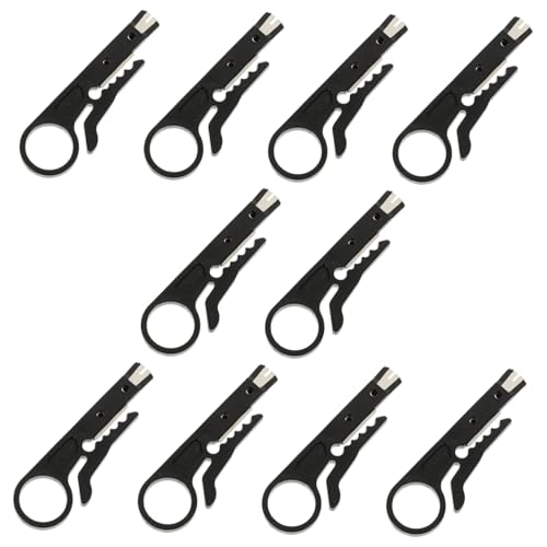 HOUDERCO 10 Stück Teiliges Mini Abisolierwerkzeug für Utp Kabel Präzises Kabelabisolieren und Schneiden Robustes Kabelstripper Werkzeug für Telefonleitung und Computeranschluss HOUDERCO 10 Stück Teiliges Mini Abisolierwerkzeug für Utp Kabel Präzises Kabelabisolieren und Schneiden Robustes Kabelstripper Werkzeug für Telefonleitung und Computeranschluss von HOUDERCO
