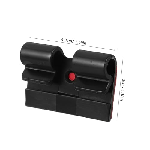 HOUDERCO 10 Stück Teiliges Selbstklebend Kabelhalter aus Robustem Pa Nylon für Wand und Schreibtisch Kabelorganizer Kabelmanagement Kabelaufwicklung Kabelbefestigung Schwarz von HOUDERCO