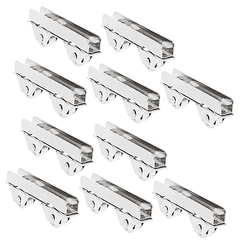 HOUDERCO 10stücke Teiliges Glasschiebetürrollen Einstellbare Rollwagen Für Dicke Vitrinentüren Robuste Und Verschleißfeste Schiebetür-pulley Mit Geringer Geräuschentwicklung Für Einfache Installation von HOUDERCO