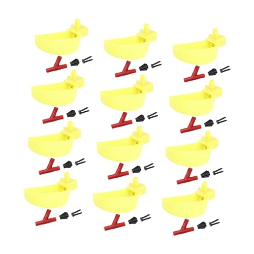 HOUDERCO 12 Stück Teiliges Automatisches Vogeltränke aus Kunststoff Große Gelbe Wasserschale Linksseitig Pflegeleicht Bruchsicher Geeignet für Tauben Wachteln Papageien für Zufällige Farbe HOUDERCO 12 Stück Teiliges Automatisches Vogeltränke aus Kunststoff Große Gelbe Wasserschale Linksseitig Pflegeleicht Bruchsicher Geeignet für Tauben Wachteln Papageien für Zufällige Farbe von HOUDERCO
