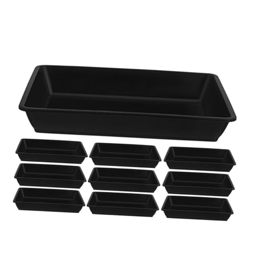HOUDERCO 15 Stück Teiliges Pflanzentopf untersetzer Robustem Kunststoff Eckige Tropfschalen für Blumentöpfe rutschfest Wasserabweisend Passend für Tonpflanzenkübel Vielseitig Einsetzbar von HOUDERCO