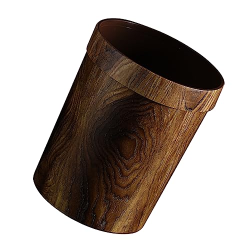 HOUDERCO 1Stück Holzoptik Mülleimer Vintage Abfalleimer für Wohnzimmer Badezimmer Schlafzimmer Funktionaler Aufbewahrungsbehälter aus Kunststoff Stilvoller Müllkorb für Zuhause HOUDERCO 1Stück Holzoptik Mülleimer Vintage Abfalleimer für Wohnzimmer Badezimmer Schlafzimmer Funktionaler Aufbewahrungsbehälter aus Kunststoff Stilvoller Müllkorb für Zuhause von HOUDERCO