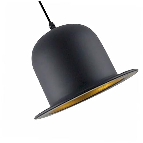 HOUDERCO 1Stück Vintage Deckenleuchte Schwarz Pendelleuchte für Esszimmer Retro Design Installieren für Stilvolle Raumgestaltung von HOUDERCO