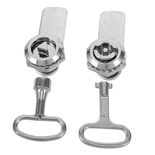 HOUDERCO 2 Sätze Metall schlosskern mit Schlüssel Flaches und Dreieckiges Design Langlebiger Schrankschloss Ersatz für Verteilerschränke Briefkasten Rv und Schubladen Sichere Verriegelung HOUDERCO 2 Sätze Metall schlosskern mit Schlüssel Flaches und Dreieckiges Design Langlebiger Schrankschloss Ersatz für Verteilerschränke Briefkasten Rv und Schubladen Sichere Verriegelung von HOUDERCO