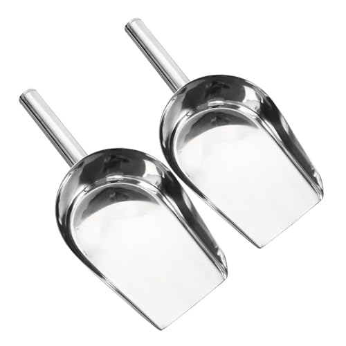 HOUDERCO 2 Stück Edelstahl Eis Mehlschaufel Nahtlos Verschweißt Kompakt und Langlebig Vielseitig für Eiswürfel Mehl und Trockenlebensmittel Praktischer Küchenhelfer für Haushalt und HOUDERCO 2 Stück Edelstahl Eis Mehlschaufel Nahtlos Verschweißt Kompakt und Langlebig Vielseitig für Eiswürfel Mehl und Trockenlebensmittel Praktischer Küchenhelfer für Haushalt und von HOUDERCO