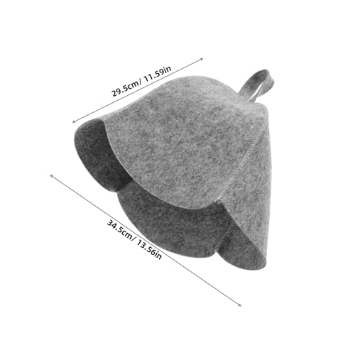 HOUDERCO 2 Stück Filz Saunahut für Damen und Herren Schützende Haar Dampfkappe Hitzebeständig und Saugfähig für Sauna und Dampfbad Komfortabel und Angenehm für Haarschutz und Wellness von HOUDERCO