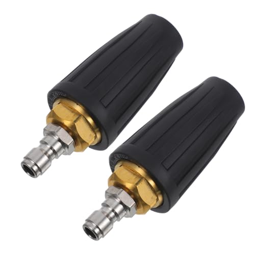 HOUDERCO 2 Stück Rotierende Turbo düse Schnellanschluss Hochdruckreiniger Psi Druckbeständig Präzisionsgefertigt für Gründliche Reinigung von Mauerwerk Beton Vinyl und Fahrzeugen von HOUDERCO