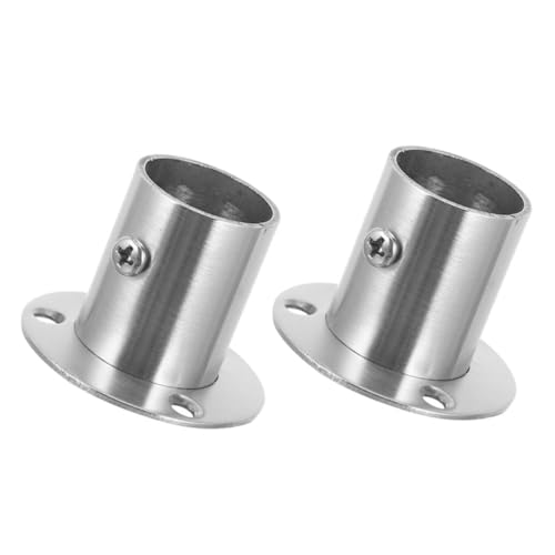 HOUDERCO 2 Stück Teiliges Edelstahl Kleiderstangenhalter Robust und Verformungsresistent Vielseitig für Bad Schlafzimmer Balkon und Kleiderschrank Einfache Montage Glänzende Oberfläche HOUDERCO 2 Stück Teiliges Edelstahl Kleiderstangenhalter Robust und Verformungsresistent Vielseitig für Bad Schlafzimmer Balkon und Kleiderschrank Einfache Montage Glänzende Oberfläche von HOUDERCO