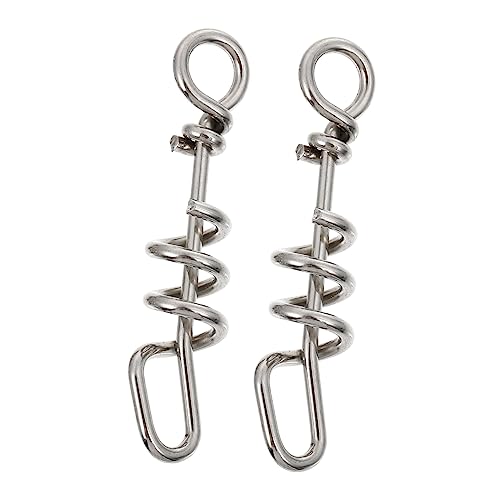 HOUDERCO 2 Stück Teiliges Parrot Foot Rings aus Rostfreiem Langlebige Glatte Fußringe mit Sicherheitsverschluss Geeignet für Papageien und Viele Vogelarten Trainingszubehör von HOUDERCO