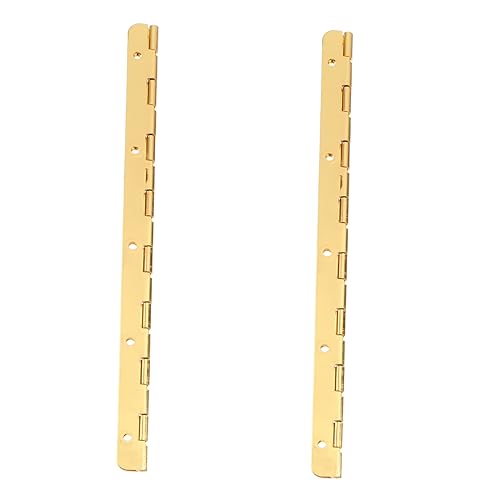 HOUDERCO 2 Stück Zinklegierung Türscharniere Goldene Möbel Scharniere für Schränke Kleiderschränke und Bücherregale Rostfrei Langlebig und Stabil von HOUDERCO