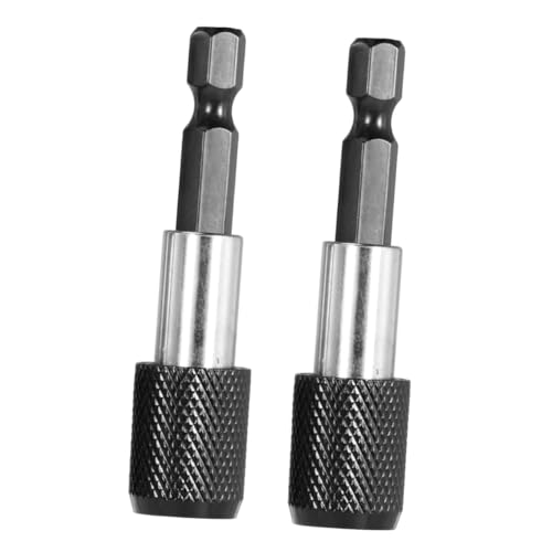 HOUDERCO 2Stücke Schnellwechsel Verlängerungsstange mit Magnet für Schraubendreher Effiziente Bit Halterung mit Verriegelungsmechanismus und Hoher Drehmomentabsorption von HOUDERCO