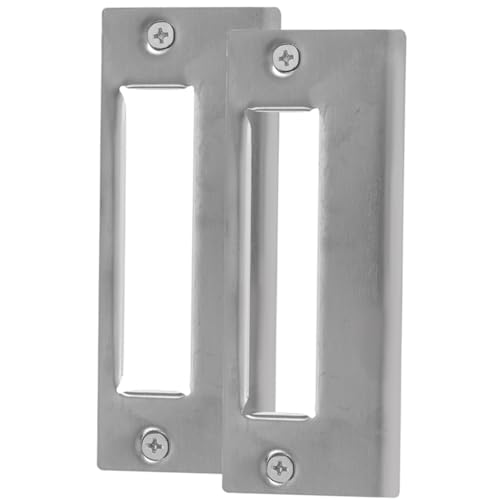 HOUDERCO 2Stücke Türschließbleche Riegelabdeckungen für Haustüren Einfache Installation Langlebig und Robust Geeignet für Wohn und Gewerbegebrauch HOUDERCO 2Stücke Türschließbleche Riegelabdeckungen für Haustüren Einfache Installation Langlebig und Robust Geeignet für Wohn und Gewerbegebrauch von HOUDERCO