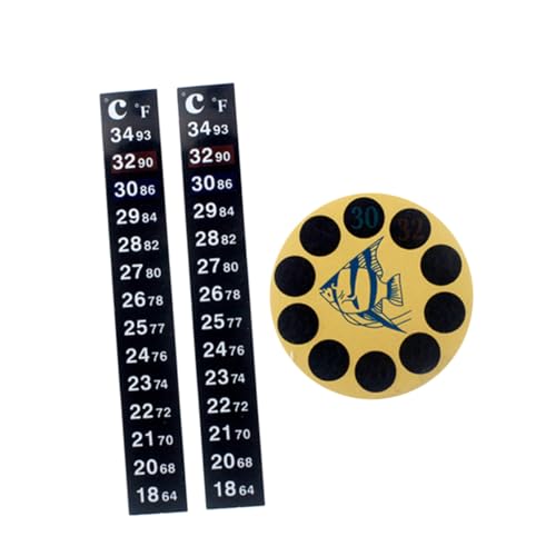 HOUDERCO 3 STÜCKE Teiliges Aquarium Thermometer Kompakter Tragbarer Patch Temperatursensor Selbstklebend Langlebig Geeignet als Fischbecken Zubehör für Innen und Außenbereiche HOUDERCO 3 STÜCKE Teiliges Aquarium Thermometer Kompakter Tragbarer Patch Temperatursensor Selbstklebend Langlebig Geeignet als Fischbecken Zubehör für Innen und Außenbereiche von HOUDERCO