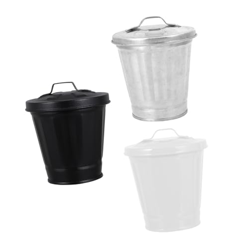 HOUDERCO 3Stücke Mini Mülleimer Abfallbehälter mit Deckel und Blumentopf Funktion Kompakte Tischabfallbehälter für Büro und Zuhause Kreatives Design HOUDERCO 3Stücke Mini Mülleimer Abfallbehälter mit Deckel und Blumentopf Funktion Kompakte Tischabfallbehälter für Büro und Zuhause Kreatives Design von HOUDERCO