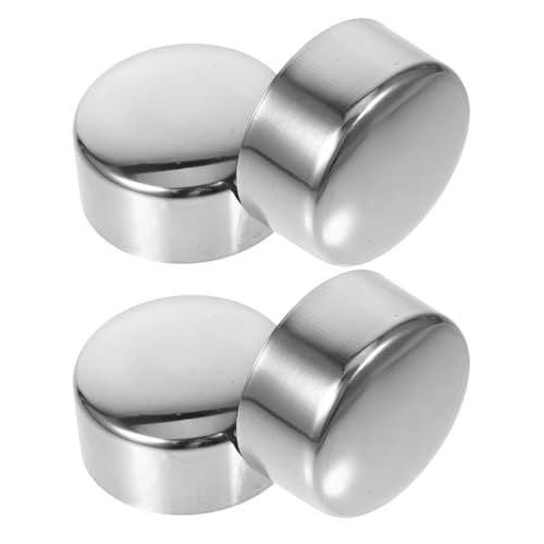 HOUDERCO Metall-treppen-endkappen-set Handlauf-endabdeckungen 4-teilig Edelstahl-handlaufbeschläge Runde Pfostenkappe Treppengeländerkappen Dekorative Dichtungskappen 50 Mm von HOUDERCO