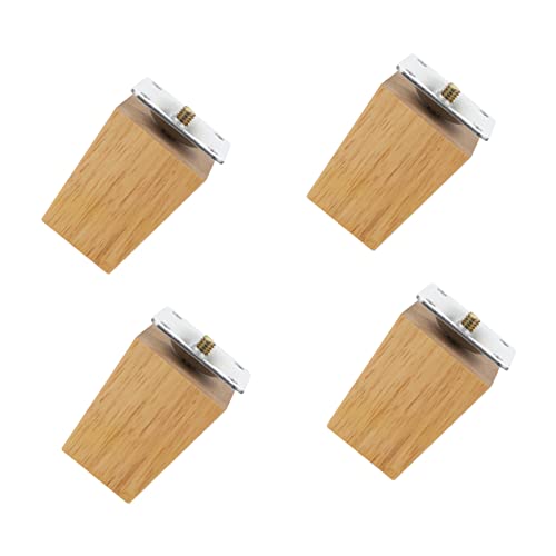 HOUDERCO 4 Stück Holzbeine für Möbel Stabile Möbelbeine für Sofa Tisch Schrank und Büro mit Hoher Tragfähigkeit und Elegantem Design von HOUDERCO