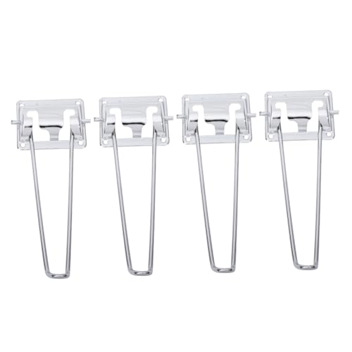 HOUDERCO 4Stücke Tischbeine Klappbare Metall Tischfüße 21cm Hoch Robuste Haarnadel Beine für Schreibtisch und Couchtisch Einfache Installation Langlebig und Möbelzubehör von HOUDERCO
