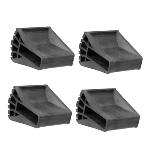 HOUDERCO 4 Stück Teiliges Rutschfeste Leiterfüße Gummifüße Schutzkappen Elastisch Robust für Holz Metallleitern Bodenschutz Schalldämmung Dämpfung Langlebig von HOUDERCO