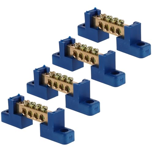 HOUDERCO 4Stücke Kupfer Terminal Bus Bar Multi Klemmenblock für Auto Boot Verteilungsklemmen Stabil Installieren für Verteilerschränke und Elektrogeräte HOUDERCO 4Stücke Kupfer Terminal Bus Bar Multi Klemmenblock für Auto Boot Verteilungsklemmen Stabil Installieren für Verteilerschränke und Elektrogeräte von HOUDERCO