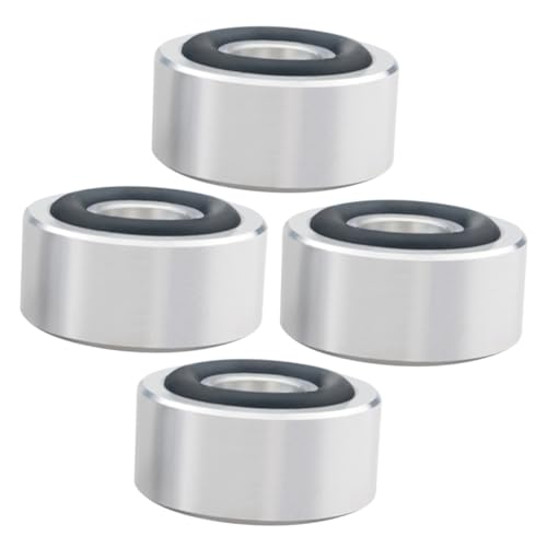 HOUDERCO 4stücke Isolation Füße Aus Aluminiumlegierung Für Lautsprecher Stoßdämpfende Lautsprecherpads Zur Verbesserung des Klangerlebnisses Passend Für Verschiedene HiFi-geräte Und Platten von HOUDERCO