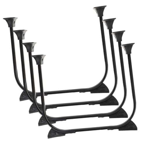 HOUDERCO 4 Stück U-Förmige Tischbeine Klappbare Metallbeine für Couchtische Schreibtische Esstische Stabil und Pflegeleicht von HOUDERCO