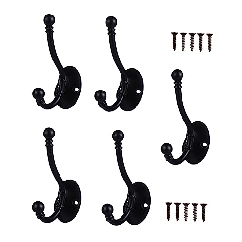 HOUDERCO 5 Stück Antike Garderobenhaken aus Wandmontierte Robuste Kleiderhaken im Retro Design für Badezimmer und Schlafzimmer HOUDERCO 5 Stück Antike Garderobenhaken aus Wandmontierte Robuste Kleiderhaken im Retro Design für Badezimmer und Schlafzimmer von HOUDERCO