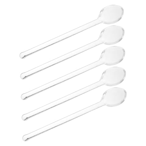 HOUDERCO 5 Stück Teiliges Glas Kaffeelöffel mit Langem Stiel Vielseitige Rührlöffel für Kaffee Tee Dessert und Kalte Getränke Spülmaschinenfest für Zuhause und Hotelgebrauch HOUDERCO 5 Stück Teiliges Glas Kaffeelöffel mit Langem Stiel Vielseitige Rührlöffel für Kaffee Tee Dessert und Kalte Getränke Spülmaschinenfest für Zuhause und Hotelgebrauch von HOUDERCO