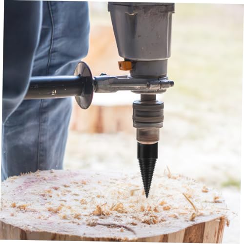 HOUDERCO 5 Stück Teiliges Holzspaltbohrer aus Metall Hitzebehandelt für Langlebige Brennholzspaltung Kompatibel mit Bohrmaschine und Elektrohämmern Effizient und Bruchsicher für Haus und von HOUDERCO